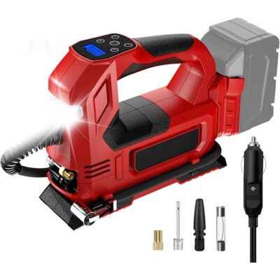 35L/MIN für Milwaukee M18 18V Akku Akku Reifenfüller LED Luftkompressor