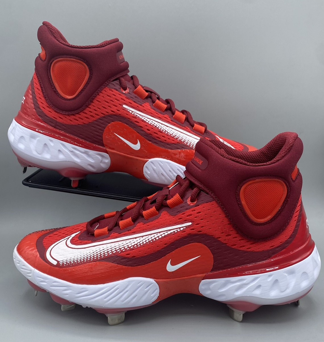 Nike Alpha Huarache Elite 4 Red White DJ6520-616 Men's Size 7.5