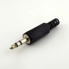 1x 3.5mm Stereo Male Plug Jack Audio Adapter Connector DIY Plastic Cover Handle