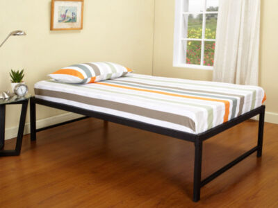 Kings Brand Furniture - Black Metal Twin Size Platform Daybed Bed Frame