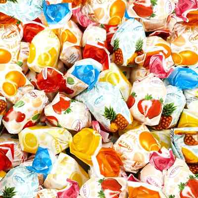Arcor Fruit-Filled Hard Candy, Assorted Flavors, Bulk Pack 2 Pounds (About 13...