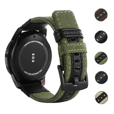 20/22mm Nylon Sport Band Wrist Strap for Samsung Galaxy Watch 3 41/45mm Gear S3