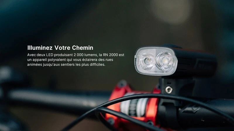 Lampe Vélo Olight RN 2000 – 2000 Lumens - Imagen 3 de 4