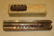 Marine Band Harmonica By M. Hohner, Germany, No. 1896, Koh- Noor Harmonica