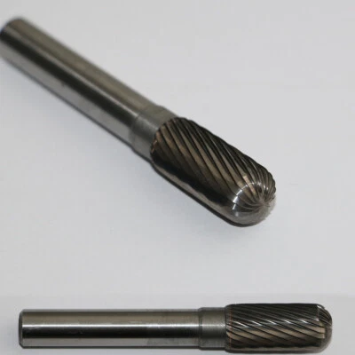 HARTWERKZEUG HM Walzenrund Frässtift Ø 10 mm Schaft 8 Dremel Hartmetallfräser Fräser *246H*