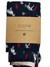 NWT J CREW Boxer Underwear Sz S-M-L-XL Blue Dalmation Dog Fire Hydrant #J15