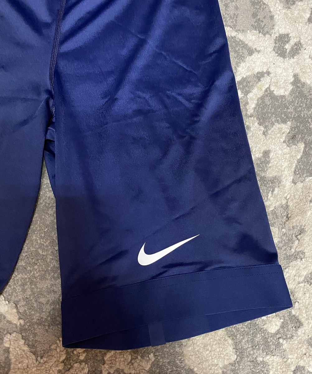 Nike Pro Elite Half Tights Navy Blue White Mens Sz XL Nike Pro Elite Half Tights Navy Blue White Mens Sz XL