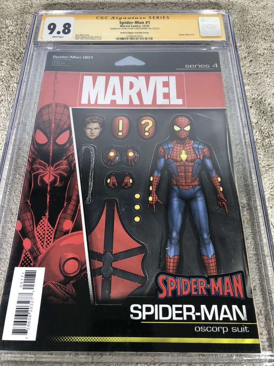 Spider Man 1 CGC SS 9.8 Christopher Figure Variant 12/22 | eBay