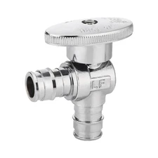 EFIELD 10 PCS 1/4 TURN PEX-A  1/2" X 1/2" BRASS ANGLE STOP VALVE-LEAD FREE