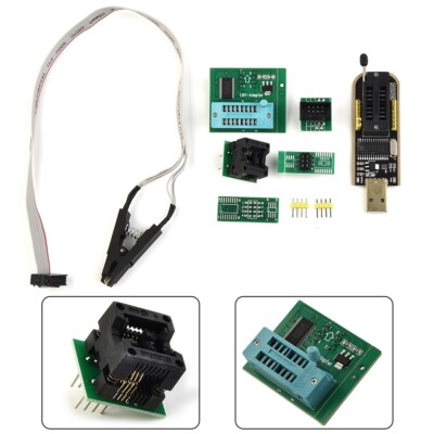 1 Set CH341A 24/25 Series EEPROM-Flash BIOS-USB Programmer+SOIC8 Chip IC-Adapter