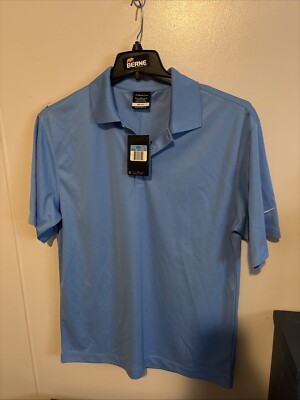 Polo Shirt Men Medium Nike Dri Fit Stay Cool Golf Performance NWT