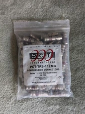 PCT-TRS-11LMG Coaxial Cable Compression Connectors. ALL BRASS WITH WEATHER SEAL