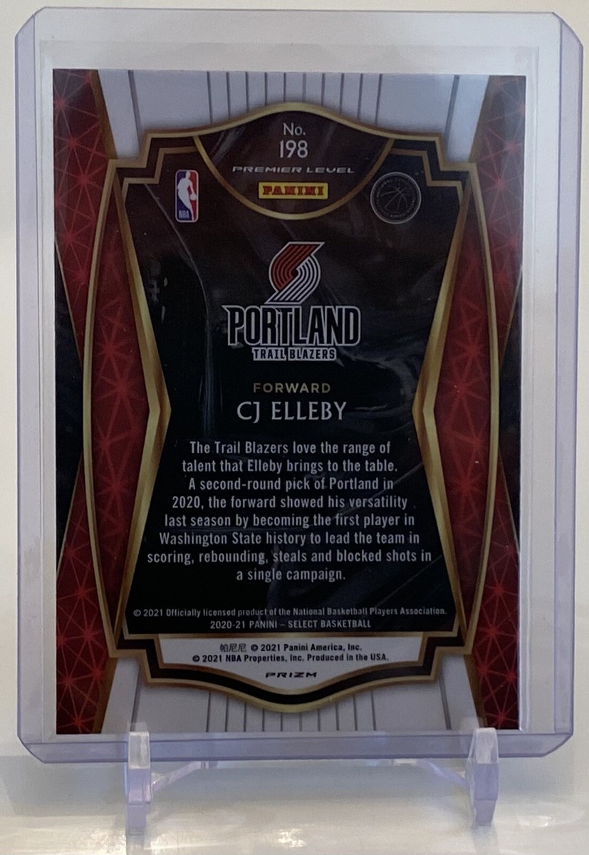 2020-21 Select CJ Elleby Premier Level Prizm Red White Orange