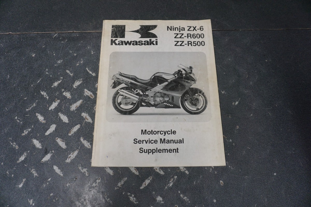1993 Ninja ZX-6 ZZ-R600 OEM Motorcycle Service Manual Supplement