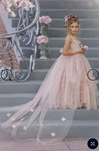 Girls Size 7 Dollcake Couture Centerpiece Gown w/ Cape Boutique Dress