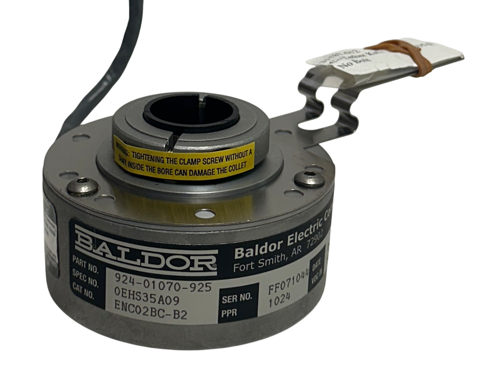 BALDOR 924-01070-925 / ENC02BC-B2 / 0EHS35A09 ENCODER 5-15VDC 1024PPR ...