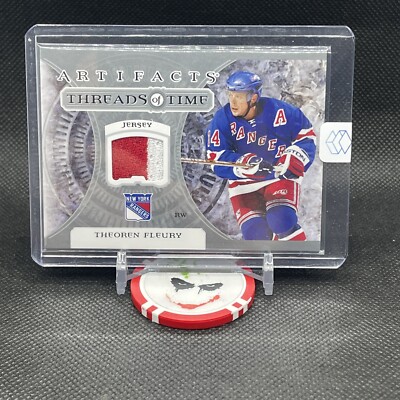 2022-23 UD Artifacts Theoren Fleury Threads Of Time Jersey   # TT-TF   2 Color