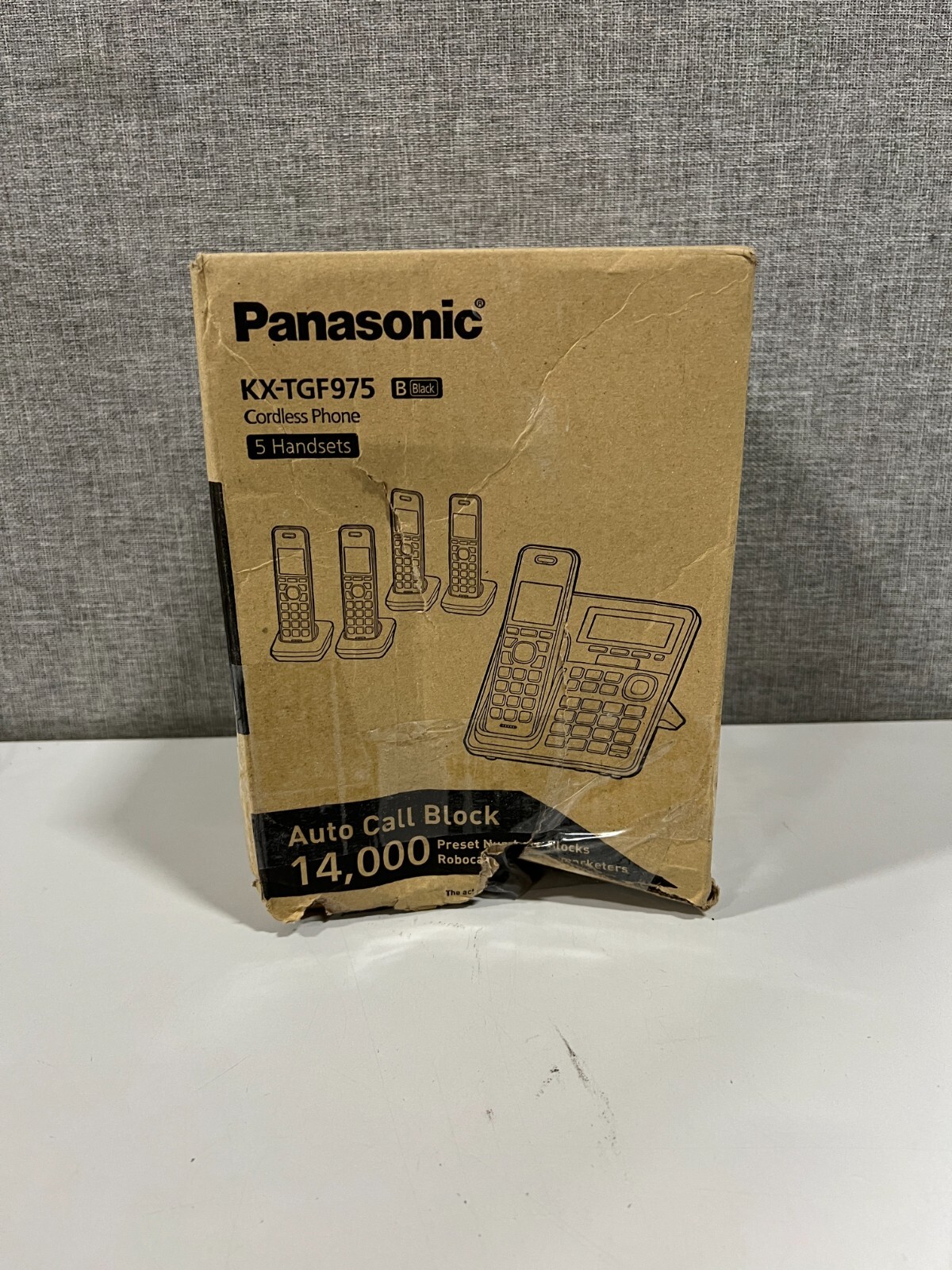 Panasonic KXTGF975 Cordless Phone 5 Handset Black Bluetooth eBay