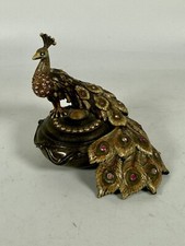 Jay Stongwater Peacock Trinket Box Enamel & Swarovski Crystals