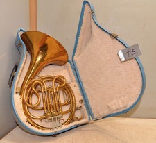 Lyons Monarch french horn hard case  mouth piece vintage musical instrument T5
