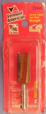 Vermont American Carbide Tipped Two Flutes Straight Router Bit 9/16" #22449