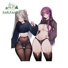 EARLFAMILY 5.1" Frieren Car Stickers Waterproof Motorcycle Helmet RV DIY Decals