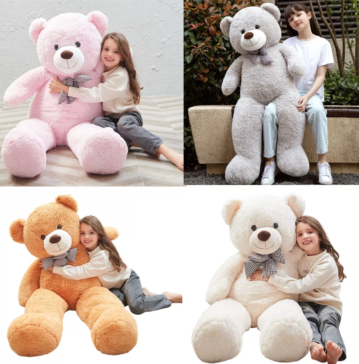 Jumbo plush teddy bear deals