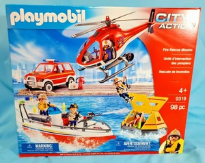 playmobil 9319 city action fire rescue playset