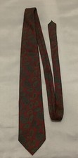 Vintage Burberrys of London Mens Silk Necktie Tie Multicolor Paisley Handmade