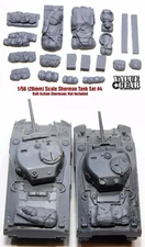 1/56 28mm - Sherman Tank Set #4 (2 pack) - Value Gear Resin - War Gaming Stowage