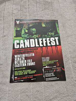 FPOT208 MAGAZINE ADVERT 12X9'' CANDLEFEST : WINTERFYLLETH, OCTOBER FILE