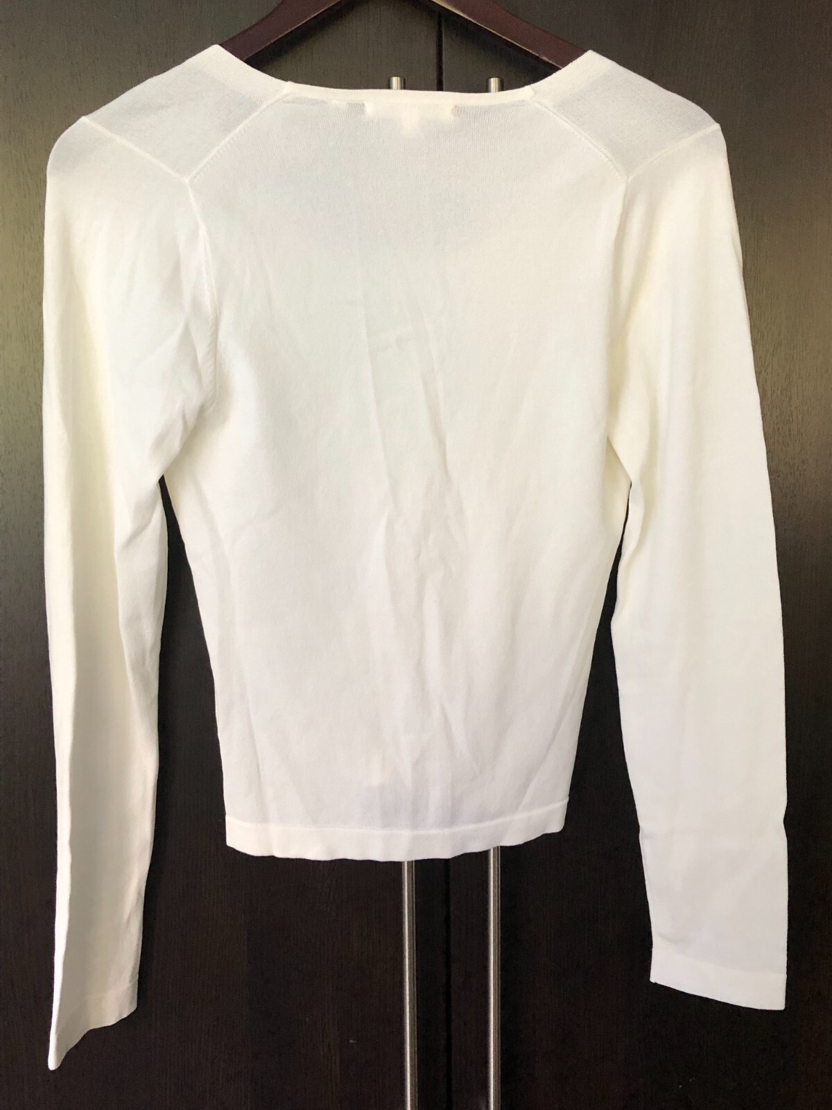 Vertigo Elegant Basic White Top, Elastic, Size M - image 2
