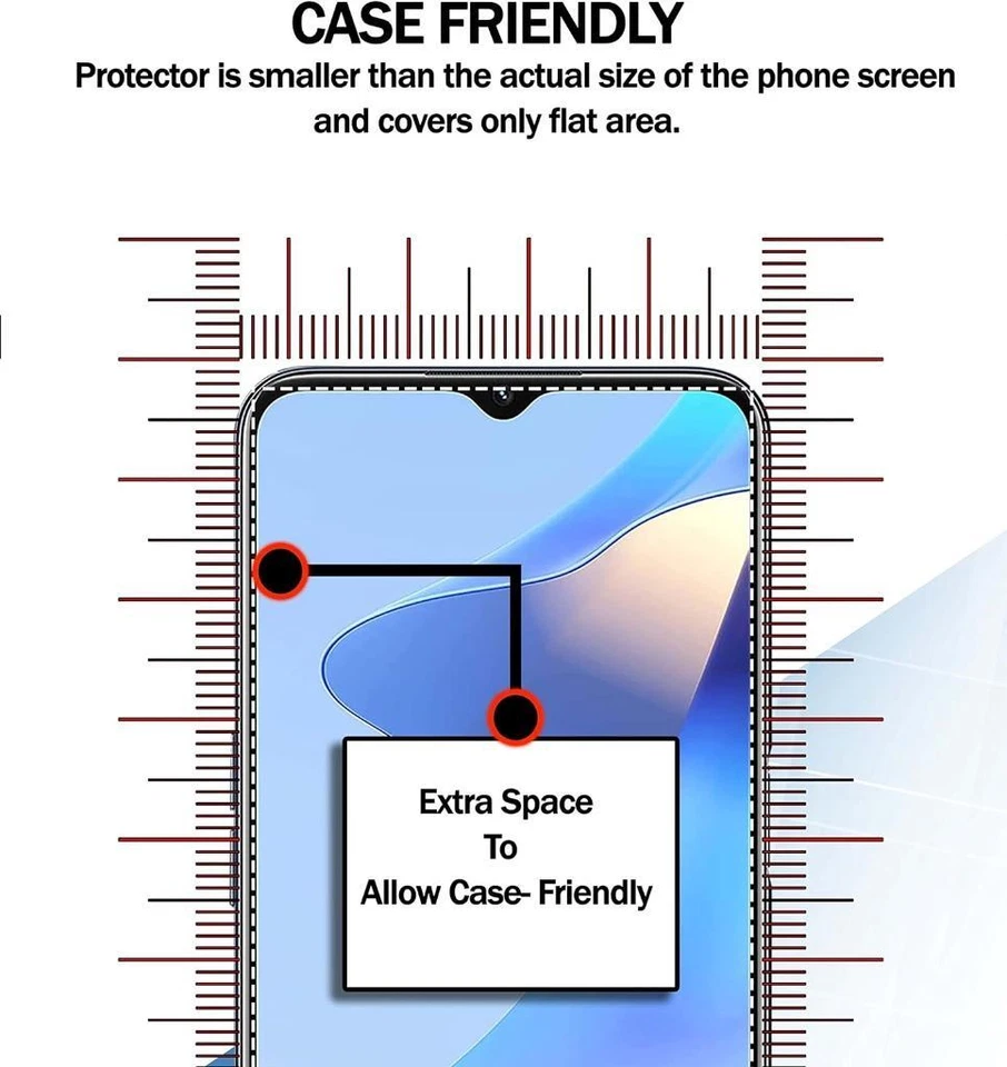 For Samsung Galaxy A14 5G Clear-TEMPERED GLASS SCREEN PROTECTOR ,Case Friendly - Image 3 of 4