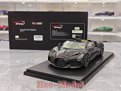 Topspeed 1:18 Bugatti W16 Mistral Resin Diecast Model Car birthday