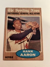 ￼ Hank Aaron 1962 Topps Sporting News All-Star #394. NrMt+. B87