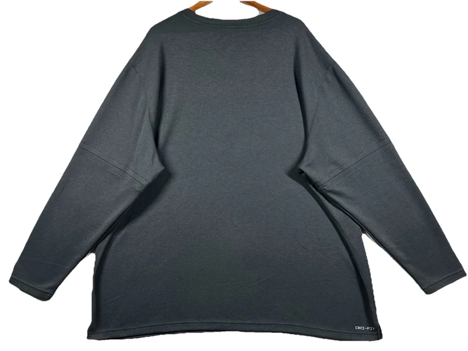 Nike Long Sleeve Dri-Fit 1/2 Zip Top Men’s Sz 4XL Dark Gray Charcoal DV6751-012 - Image 2 of 4