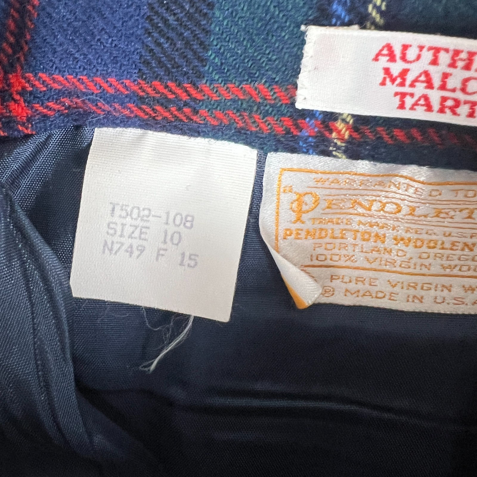 VTG Pendleton Authentic Malcolm Tartan Holiday Pl… - image 12