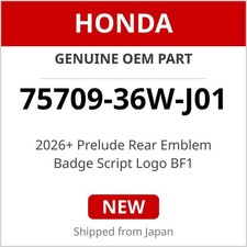 Honda 75709-36w-j01 2026 Prelude Rear Emblem Badge Script Logo Bf1 Genuine Oem