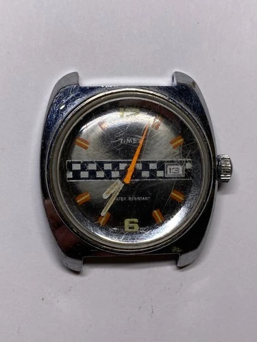 Vintage Timex Wind-Up Men's Watch, Pre-Owned, Doesn't Run (34-#21)