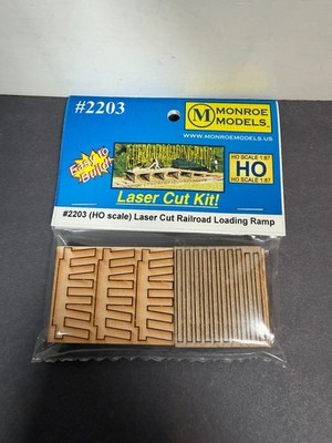 Monroe Models Laser Cut Railroad Loading Ramp Train Accessories HO 1:87 2203