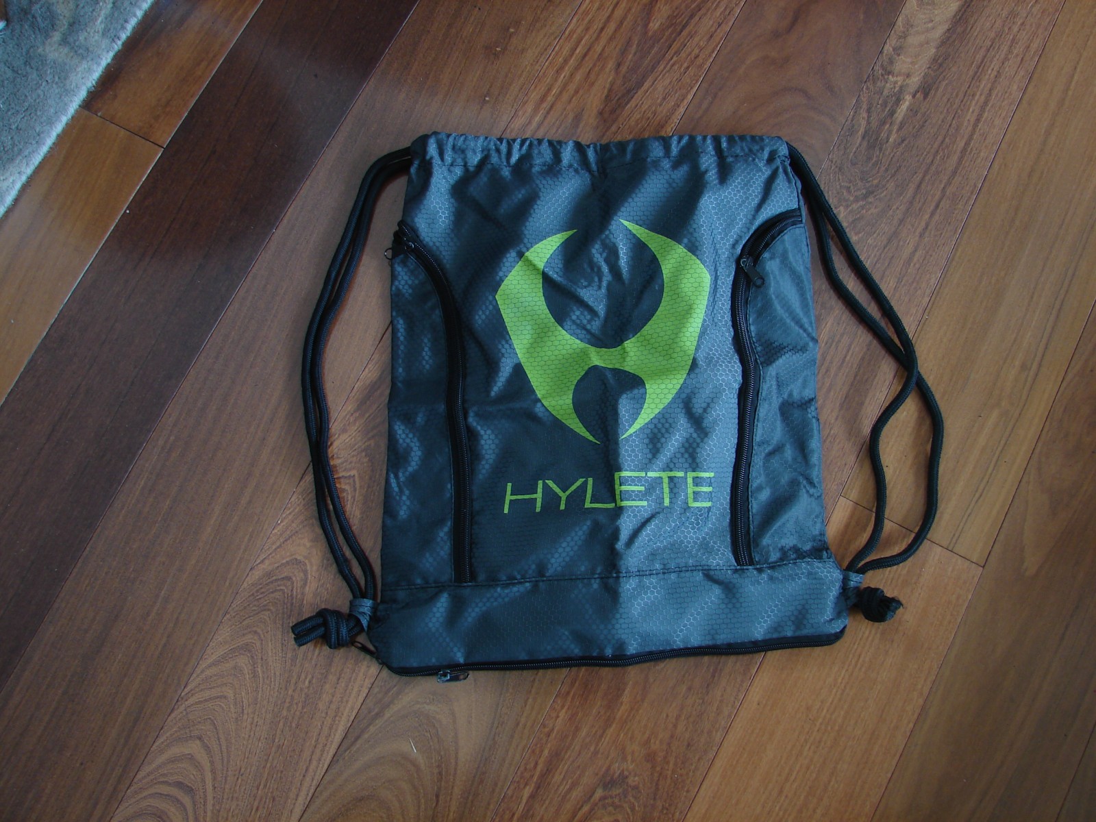 Hylete Drawstring Backpack Gray Green - image 1