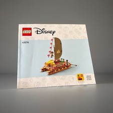 Lego Disney Princess 43279 Moana's Boat Booklet Instruction Manual