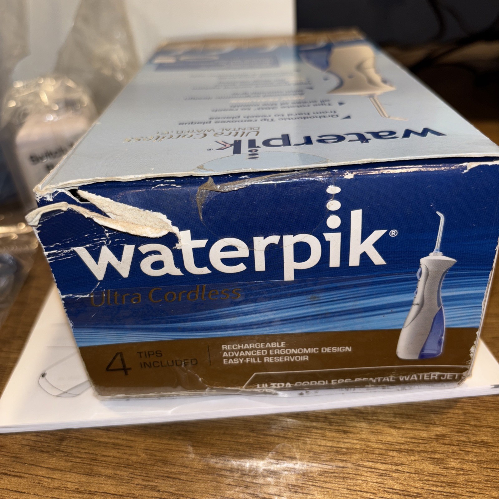 WATERPIK ULTRA CORDLESS PLUS Water Flosser Portable WP-450W New Sealed tips
