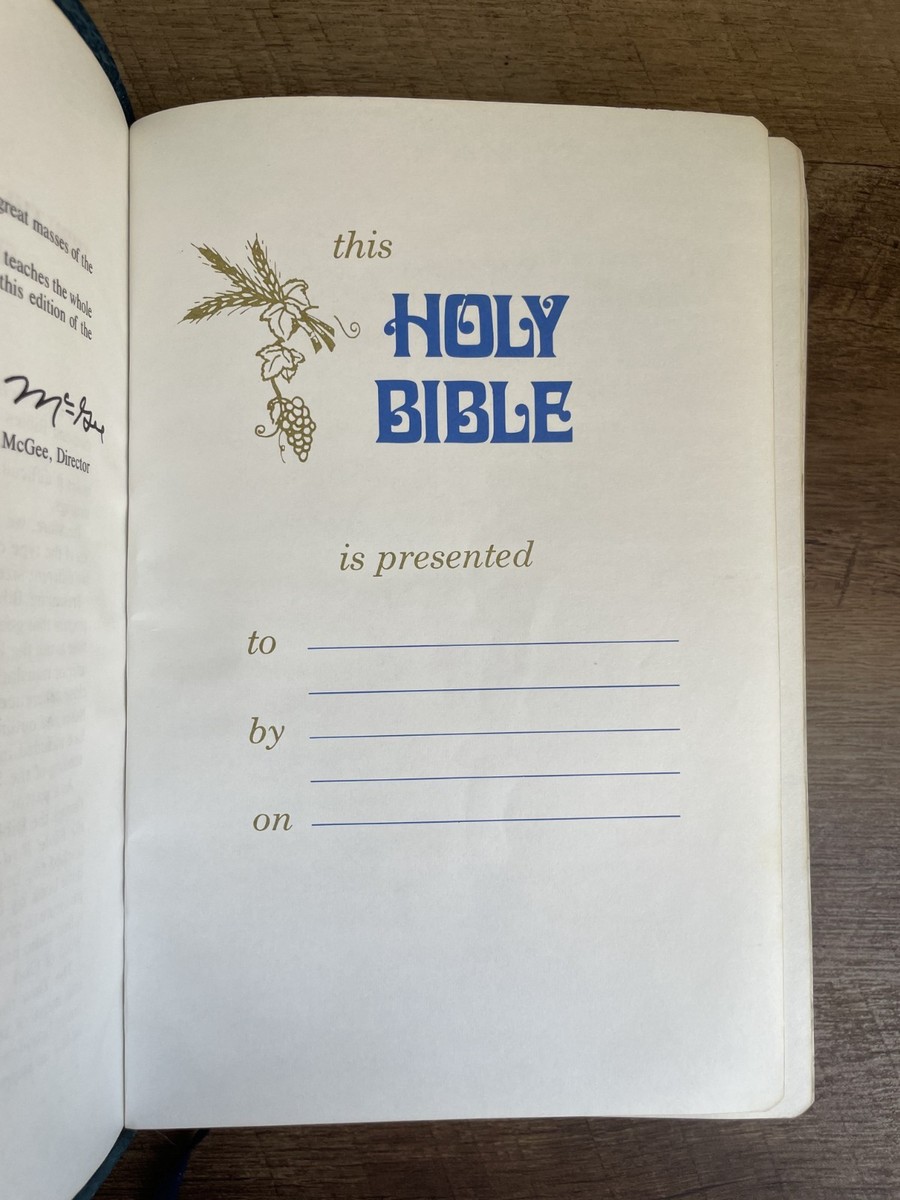 1976 HOLY BIBLE, Giant Print Reference Ed., KJV, Thomas Nelson