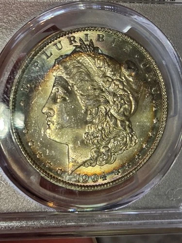 1904 O $1 Morgan Dollar PCGS MS62 Toned