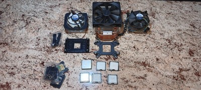 Mixed CPU and cooler Lot Intel & AMD