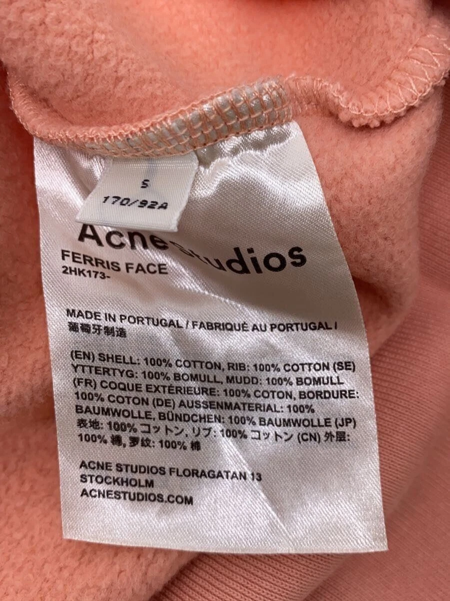 Felpa con cappuccio Acne Studios FERRIS Face S cotone rosa 2HK173 usata