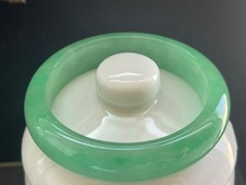 Certified Natural Grade AAA Ice Burmese Green Jade jadeite bracelet bangle 57MM