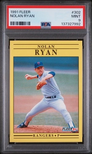 Nolan Ryan 1991 Fleer #302 Mint PSA 9