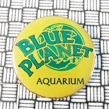 Blue Planet Aquarium Attraction Round Pin Badge 26mm Diameter